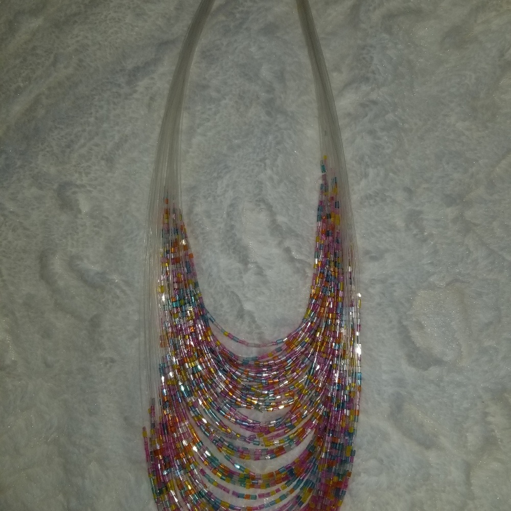 Mulitcolor Costume Necklace